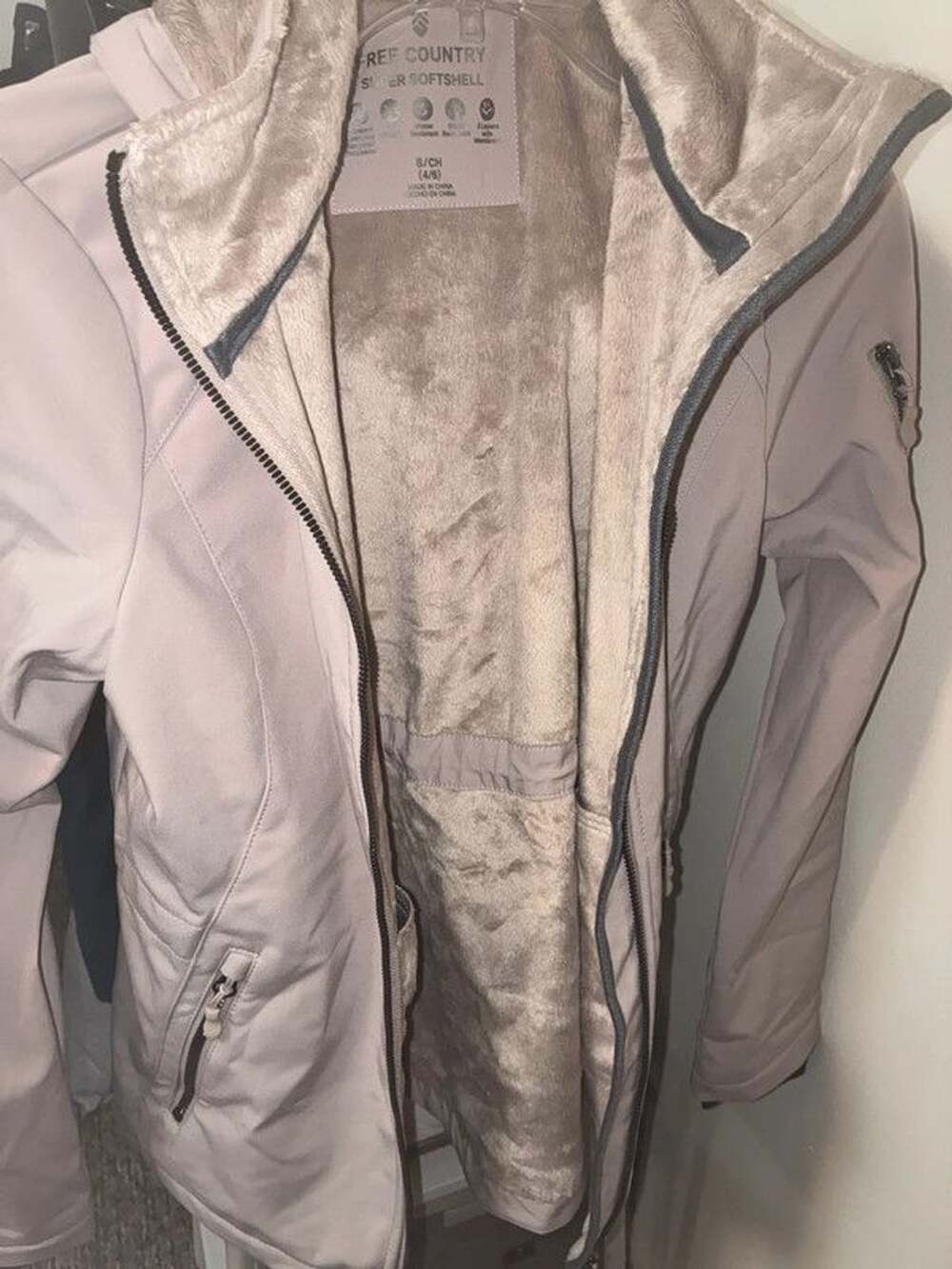 Women’s Free Country Small super softshell fleece lined jacket